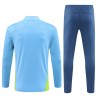 Manchester City Sweat d'Entraînement Quarter-Zip 2024-25 Bleue Pour Homme